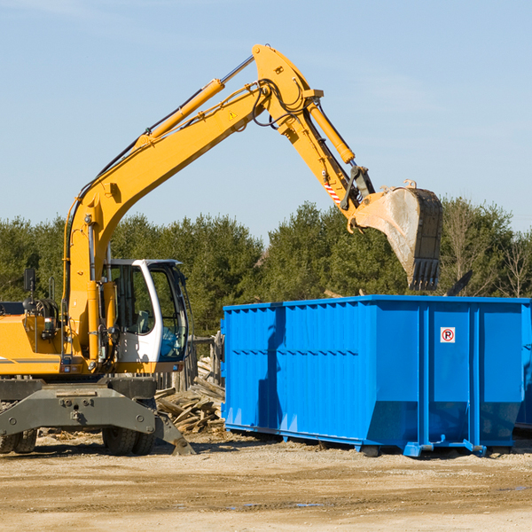 what happens if the residential dumpster is damaged or stolen during rental in Avoca